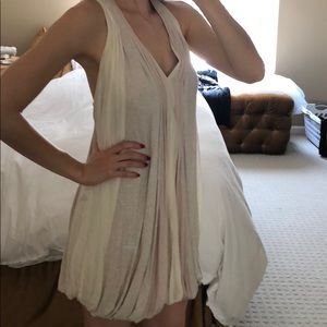 Bcbg runway pleated twist dress